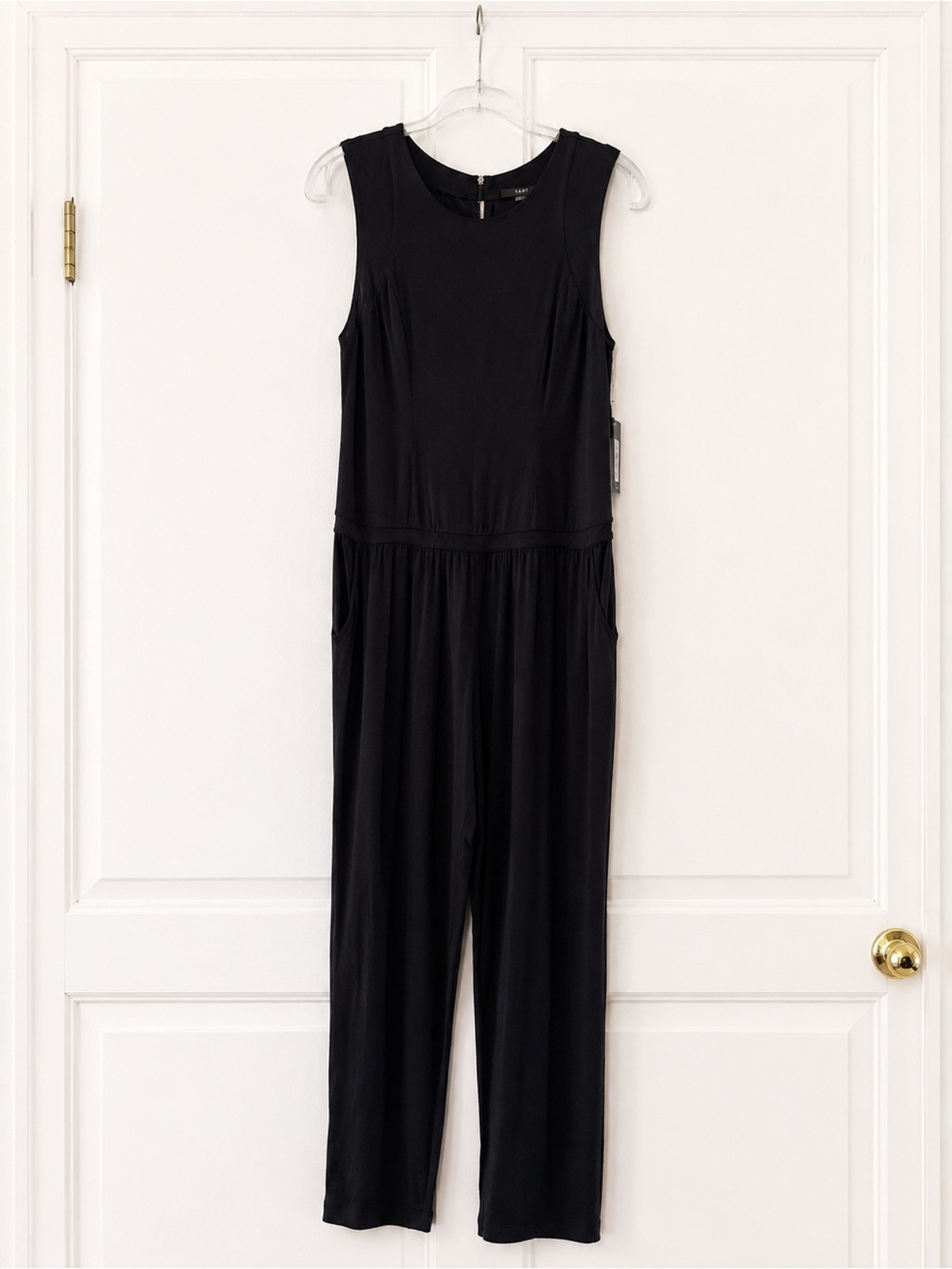 TART Collections Cosette Black Jumpsuit Sheer Mesh Large NWT $172